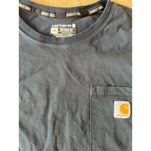 Carhartt Relaxed Fit Short Sleeve Force Navy T-shirt, Men's size 2XL
